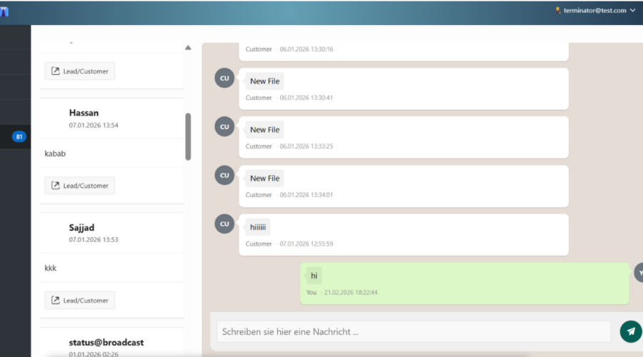 WhatsApp in Oracle APEX