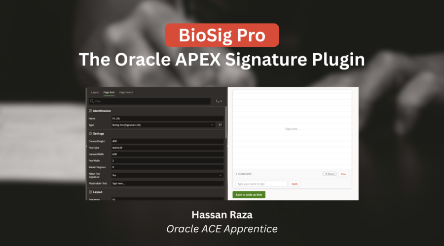 biosig oracle apex plugin