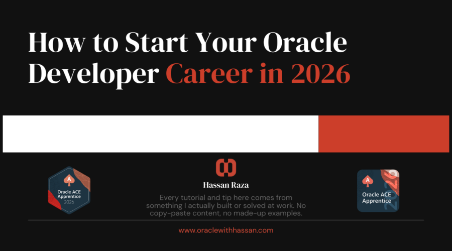 How to Start Your Oracle Developer Career in 2026