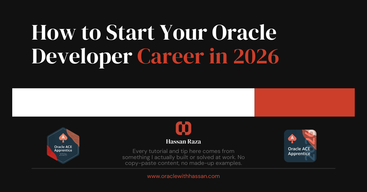 How to Start Your Oracle Developer Career in 2026