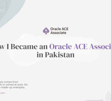 Oracle ACE Associate Pakistan