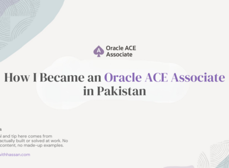Oracle ACE Associate Pakistan