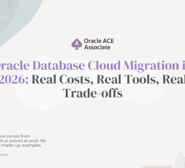 Oracle database cloud migration