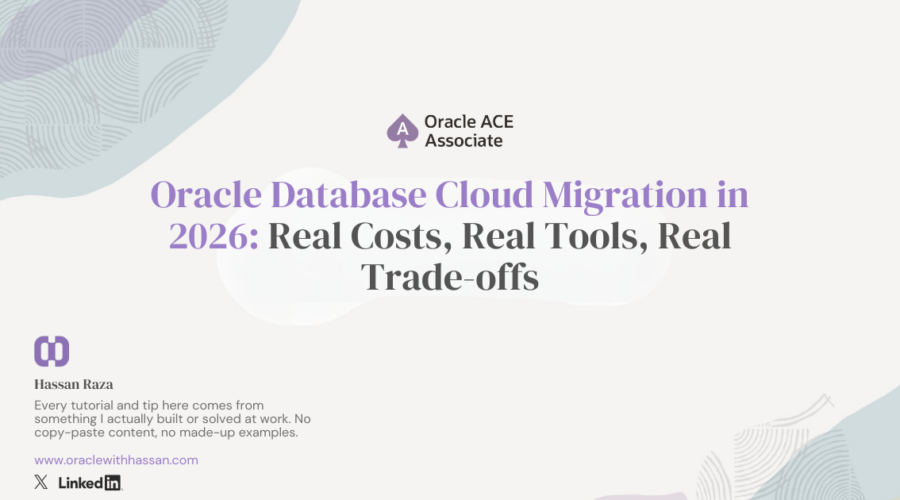 Oracle database cloud migration