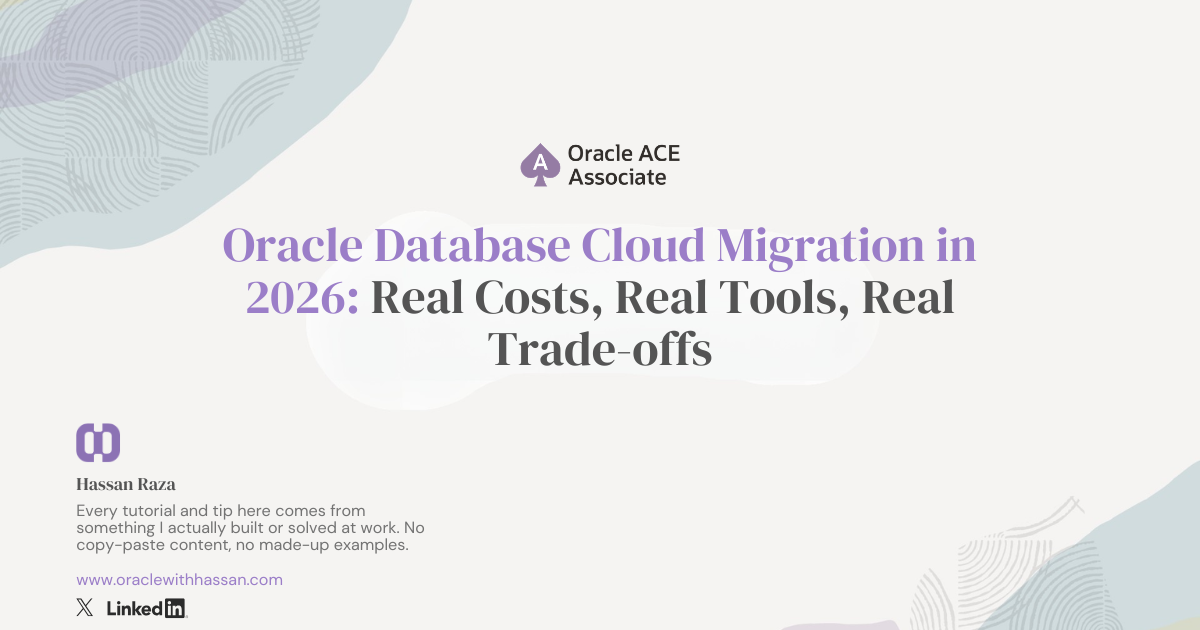 Oracle database cloud migration