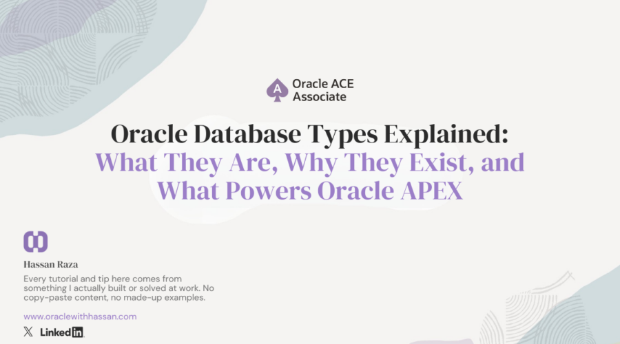 Oracle Database types explained - relational, NoSQL, hierarchical, network databases