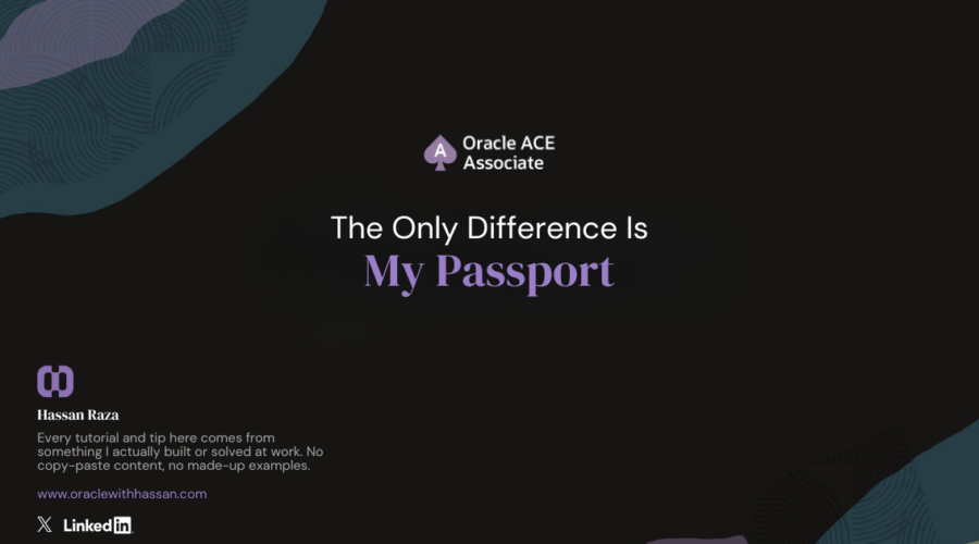 The Only Difference Is My Passport