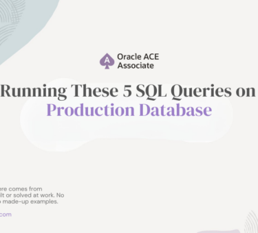 SQL queries production database