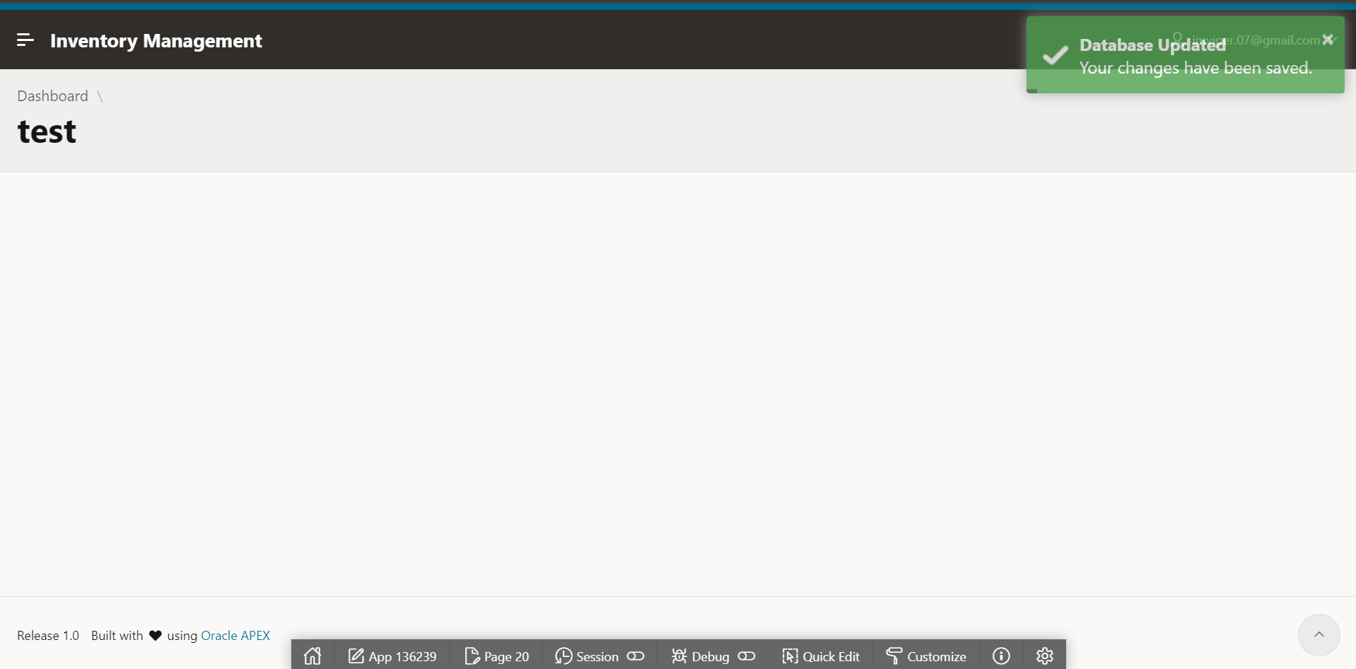 Toastr classic toast notification example in Oracle APEX
