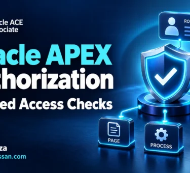 Oracle APEX authorization with seven tested page, process, and row access checks
